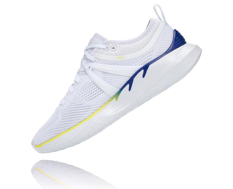 Hoka One One Womens Running Shoes - Tivra - White - AWHN52381
